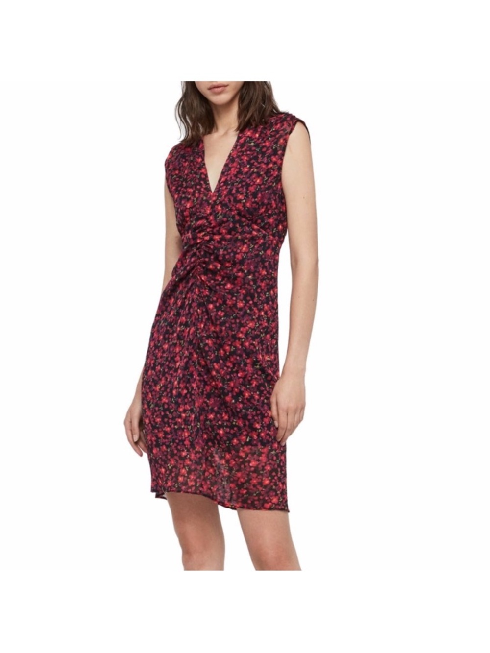 All Saints Aldine Cheri Blossom Chiffon Dress